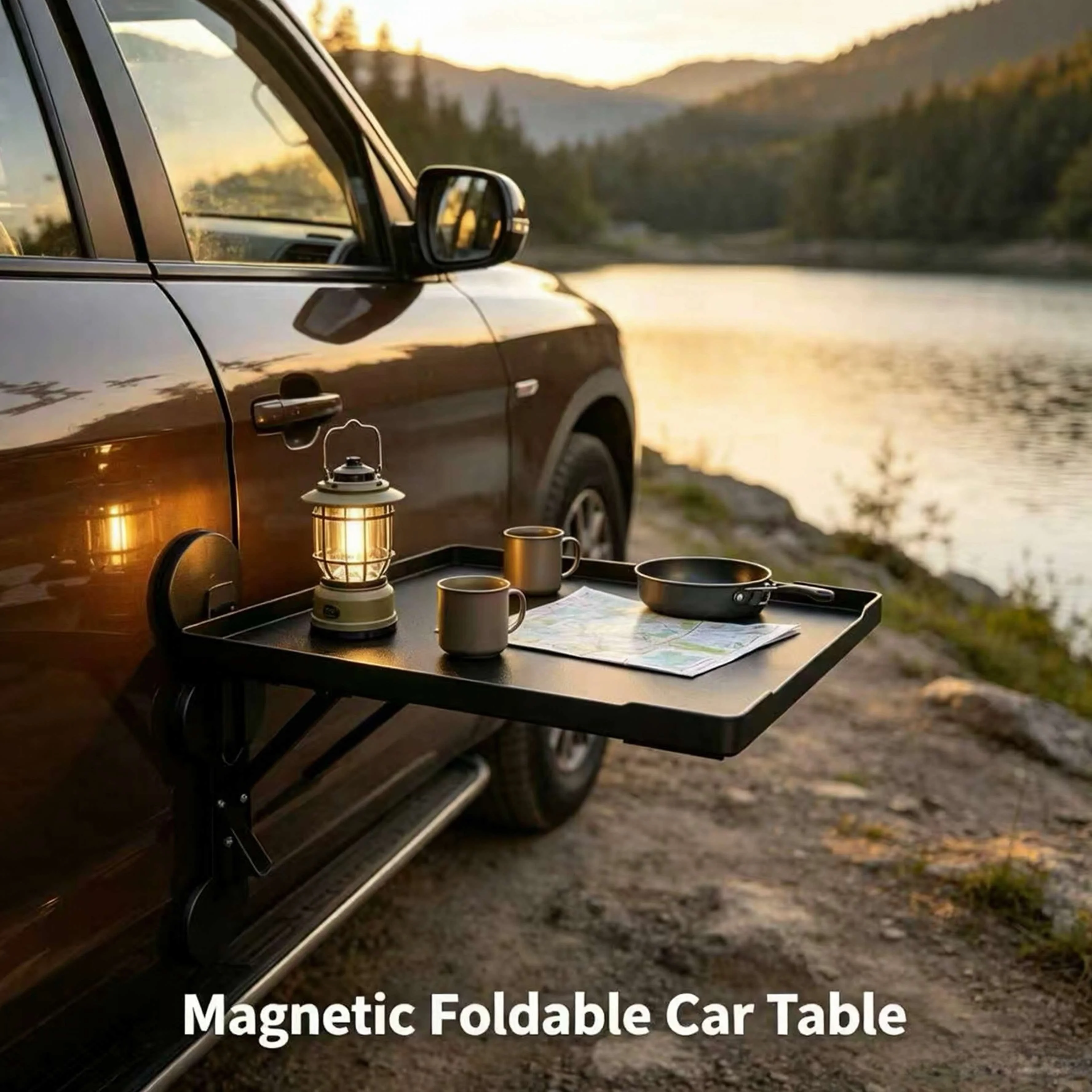 휴대용 차량 측면 도어 걸이형 트레이 접이식 자동차 테 - Camping Cooking Table Foldable 리뷰 및 가격