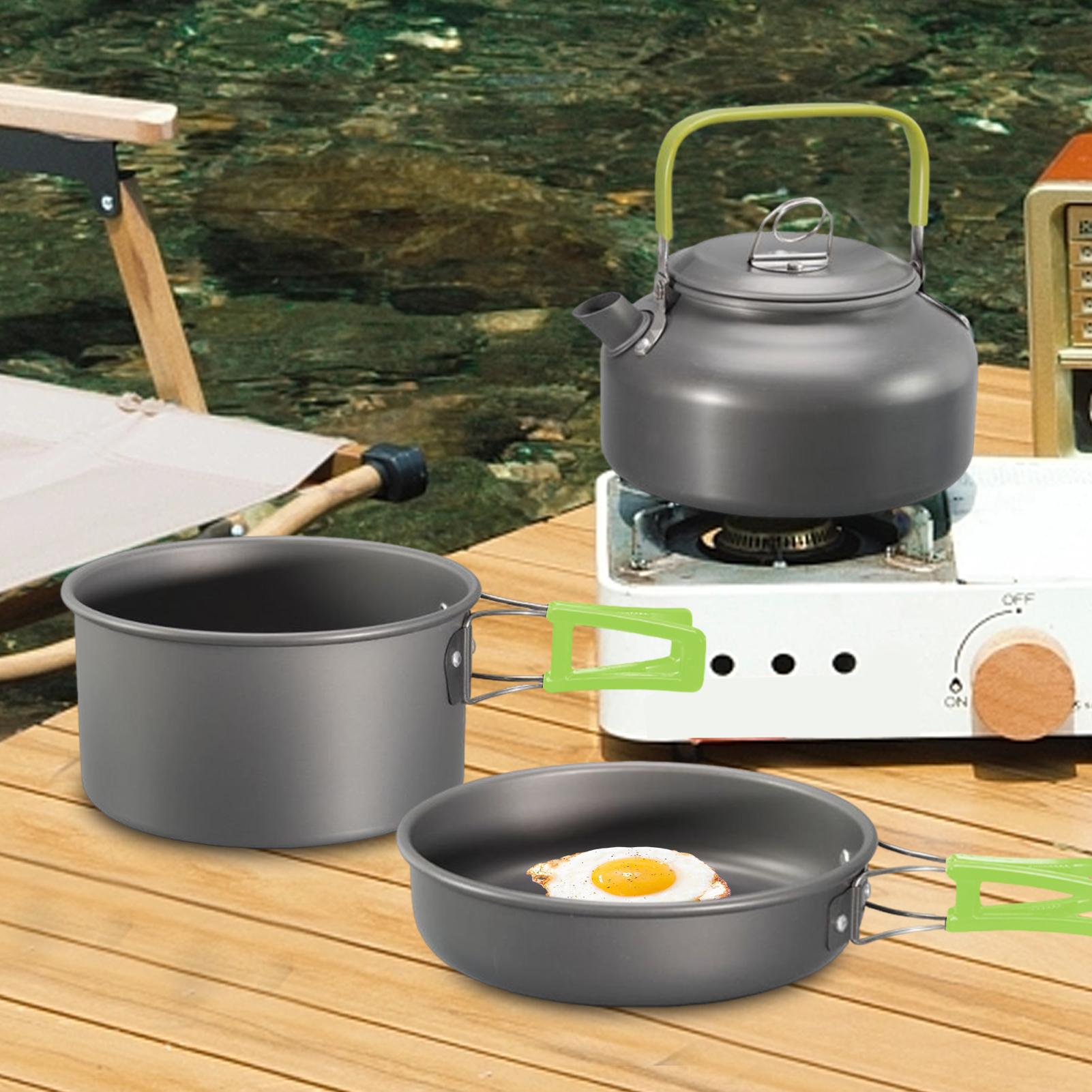 캠핑 조리기구 캠핑용 냄비 세트 논스틱 경량 냄비 팬  - Camping Lightweight Cooking Pot 리뷰 및 가격
