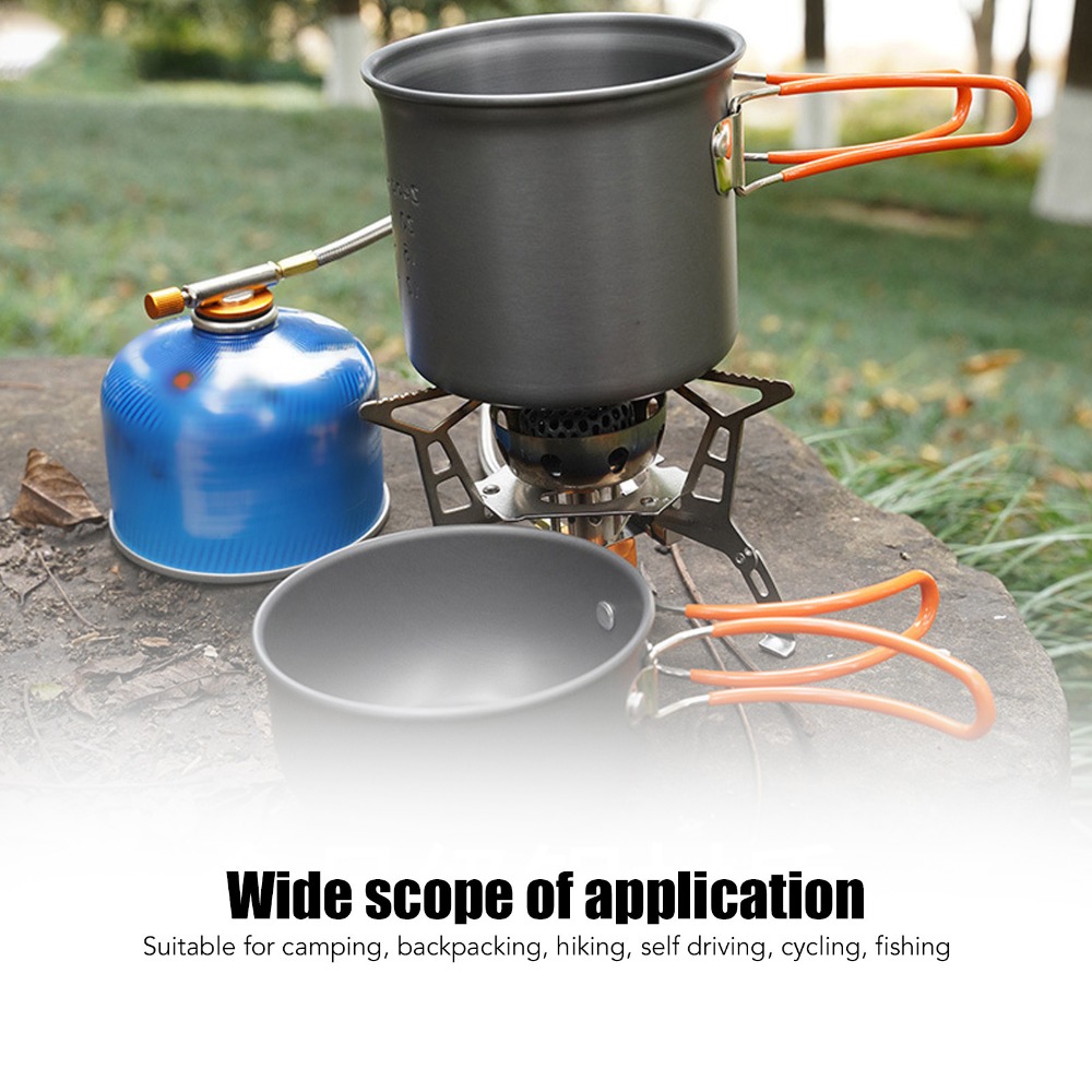 알루미늄 캠핑 요리 세트 손잡이가 있는 고효율 캠핑 조 - Camping Lightweight Cooking Pot 리뷰 및 가격
