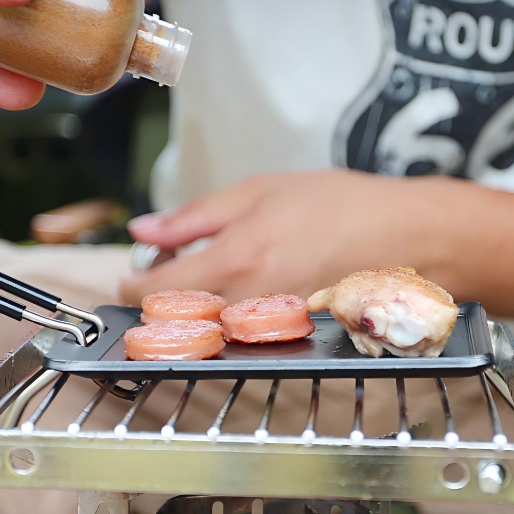 캠핑 프라이팬 야외 휴대용 그릴 팬 바베큐 베이킹 접시 - Camping Cooking Pot Stainless Steel 리뷰 및 가격