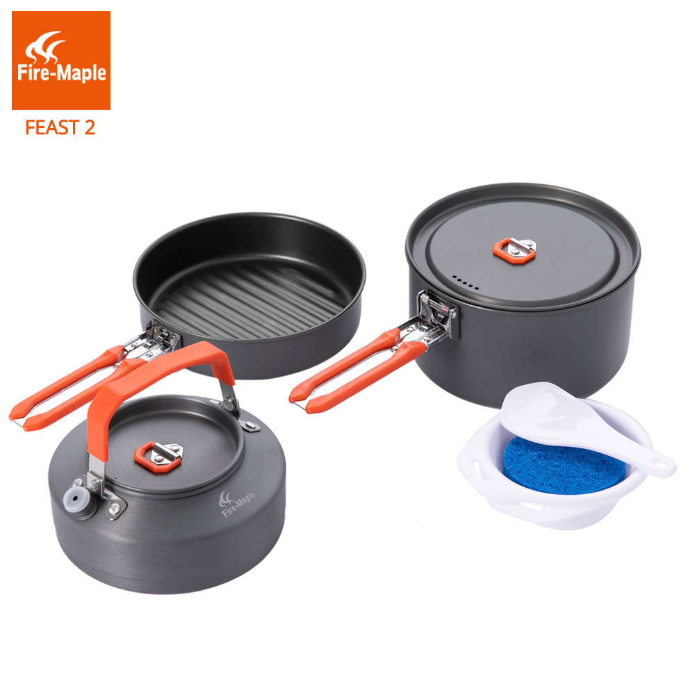 화재 메이플 피크닉 냄비 팬 세트 야외 캠핑 하이킹 조 - Camping Cooking Set 2 Person 리뷰 및 가격