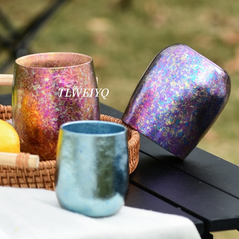 순수 티타늄 냉음료 머그컵, 타원형 240ml 가정용  - Camping Cooking Pot 리뷰 및 가격