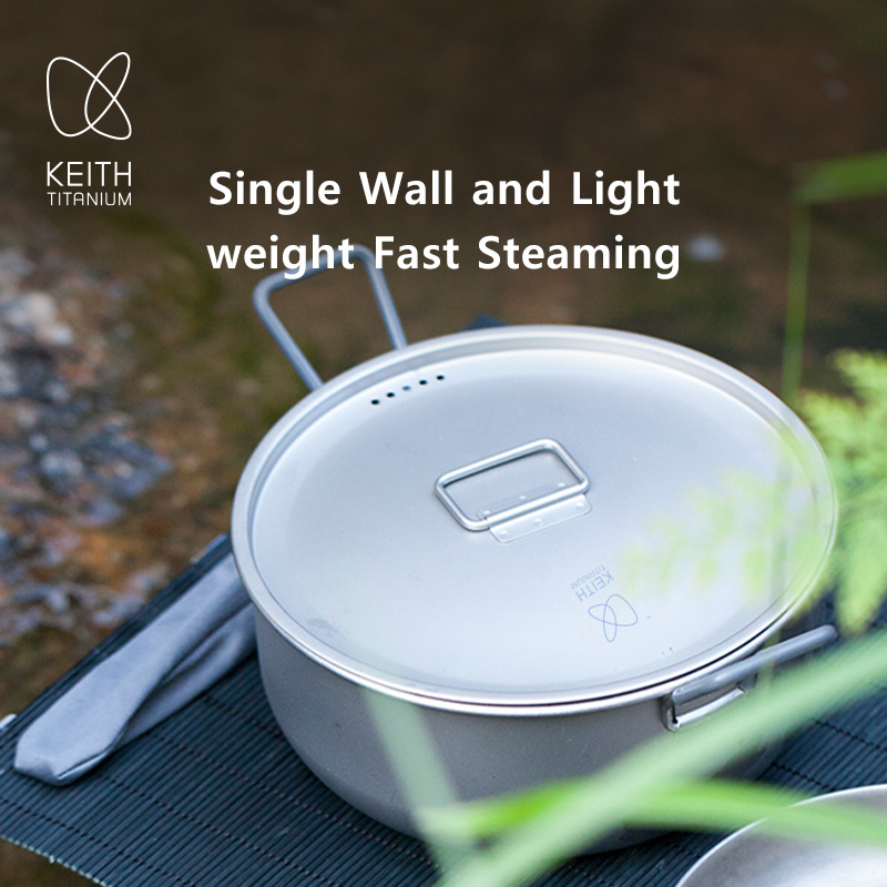 KEITH 1.8L 순수 티타늄 요리 냄비 휴대용 캠핑 - Camping Cooking Pot 리뷰 및 가격