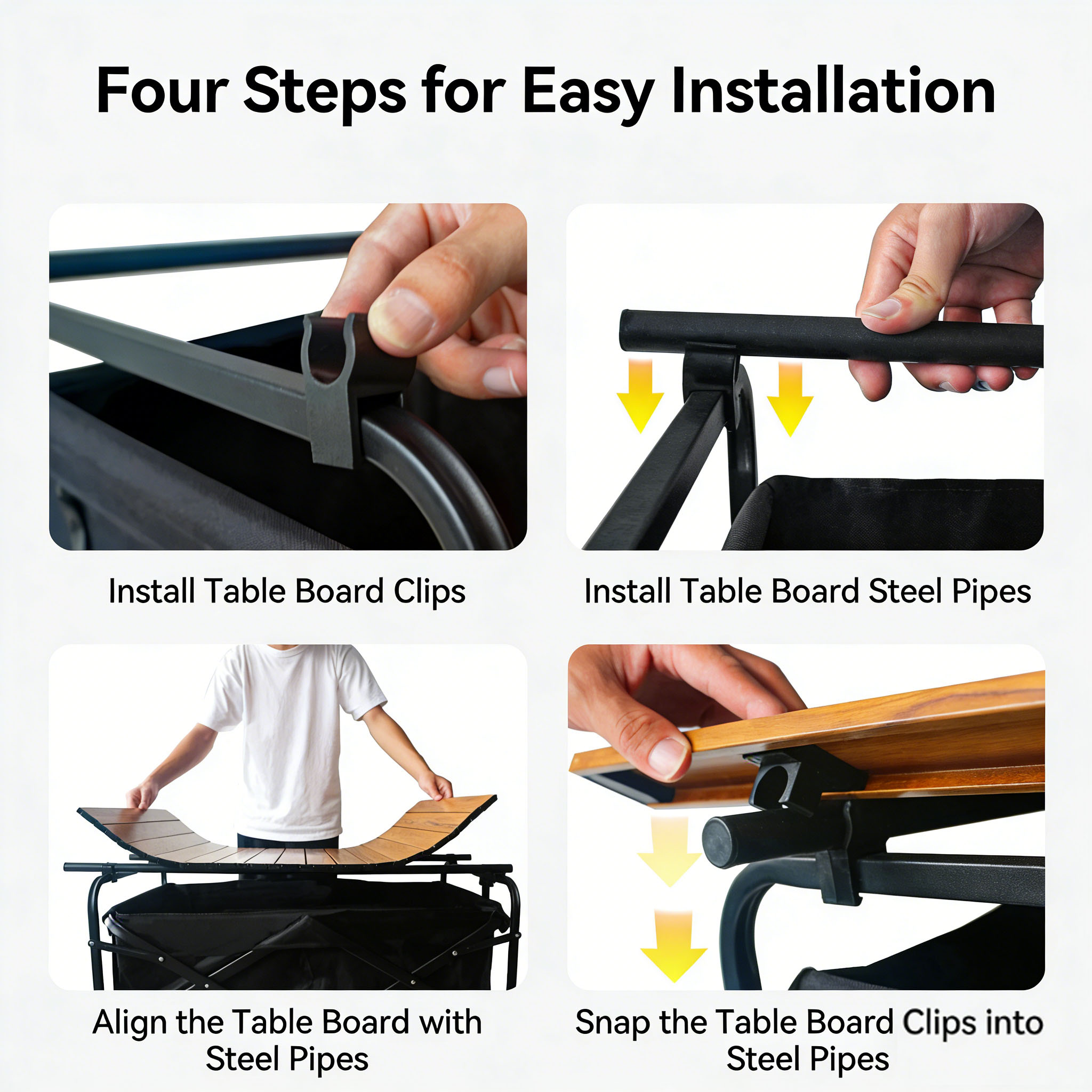 베이유에 캠핑 웨건 상단 테이블 보드, 접이식 휴대용  - Camping Cooking Table Foldable 리뷰 및 가격