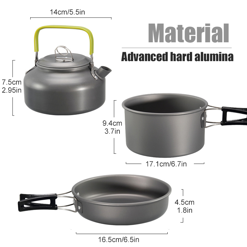 WESTTUNE 캠핑 조리기구 키트 알루미늄 야외 휴대 - Camping Cooking Set 2 Person 리뷰 및 가격