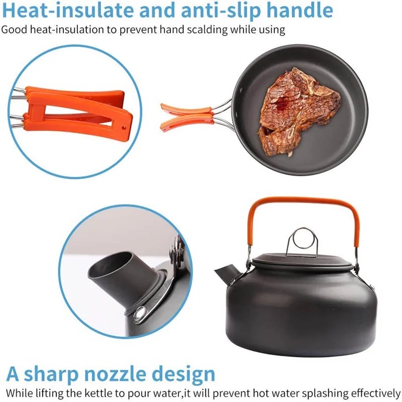 캠핑 요리 세트 캠핑 조리기구 여행용 식기 야외 피크닉 - Camping Cooking Gear Set 리뷰 및 가격