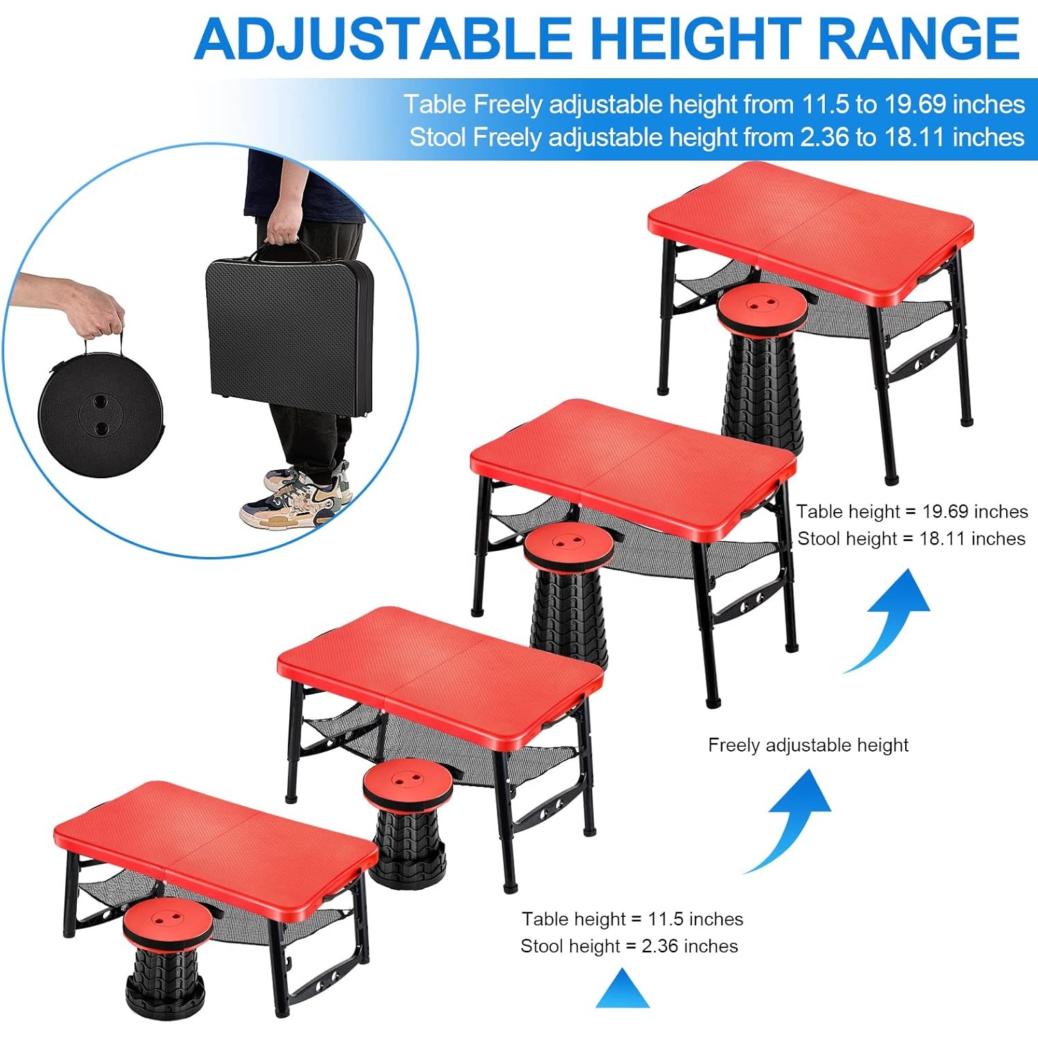 개폐식 접이식 테이블 및 의자 세트 야외 피크닉 노트북 - Camping Cooking Table Foldable 리뷰 및 가격