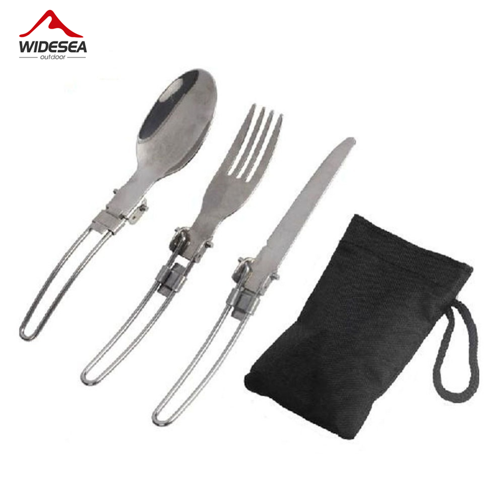 3 개 1 세트 휴대용 야외 캠핑 여행 피크닉 접이식  - Camping Cooking Set Stainless Steel 리뷰 및 가격