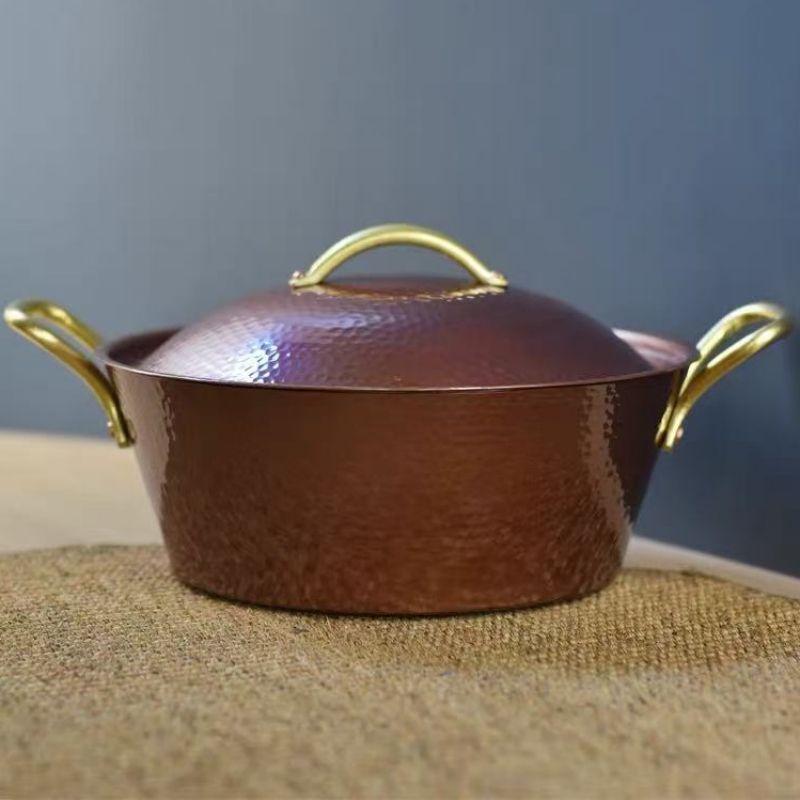 수제 빈티지 구리 냄비, 캠핑용 두꺼운 뚜껑 있는 냄비 - Camping Cooking Pot 리뷰 및 가격